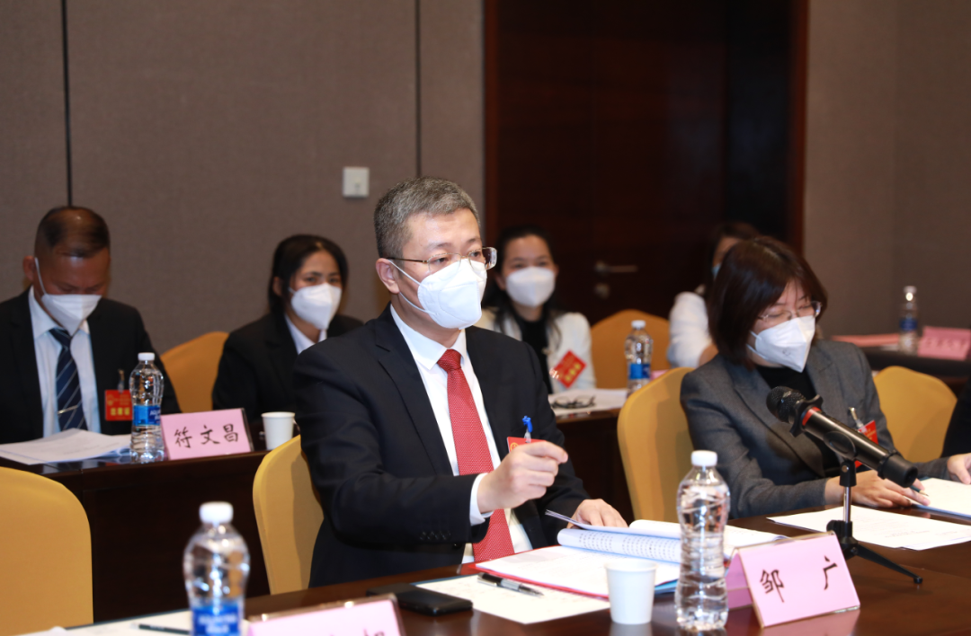 邹广参加洋浦代表团审议政府工作报告